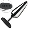 Master Series Unique Anal Toys | Butt Plugs>Butt Slut Metal & Silicone Butt Plug