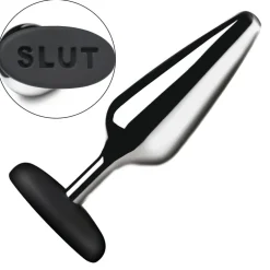 Master Series Unique Anal Toys | Butt Plugs>Butt Slut Metal & Silicone Butt Plug