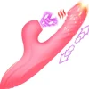 Shegasm Luxury Toys | Insertable & Realistic Dildo Vibrators>Candy-Thrust Silicone Thrusting and Sucking Rabbit Vibrator