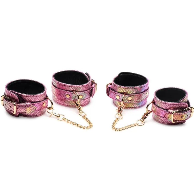 Master Series Leashes & Collars | Wrist & Ankle Cuffs>Captive Cobra 6 Piece Bondage Set