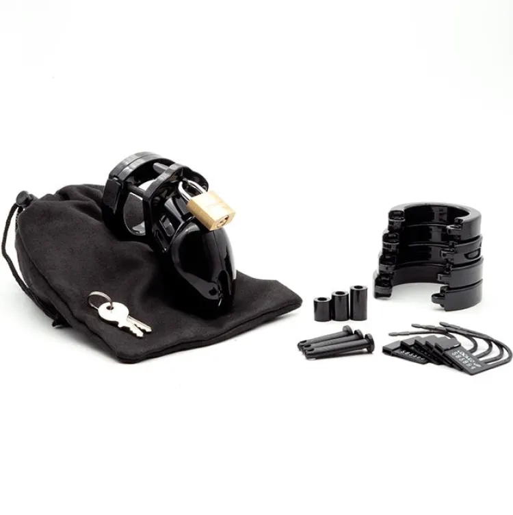 Healthy u0026 Active Chastity Devices | Penis Rings>CB6000S Black Chastity Cage Kit