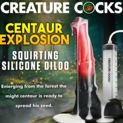 Creature Cocks Silicone Dildos>Centaur Explosion Squirting Silicone Dildo