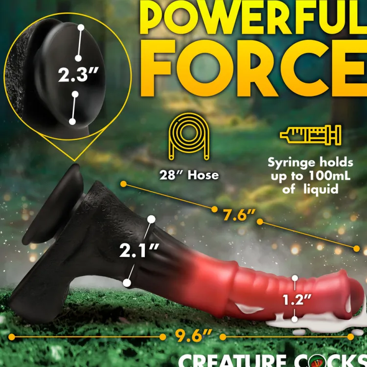 Creature Cocks Silicone Dildos>Centaur Explosion Squirting Silicone Dildo