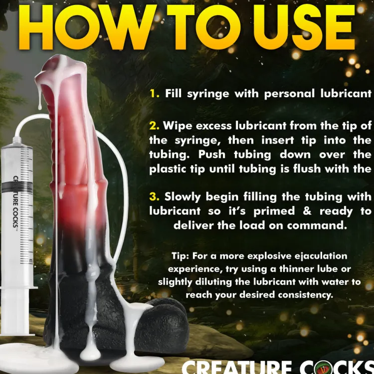 Creature Cocks Silicone Dildos>Centaur Explosion Squirting Silicone Dildo