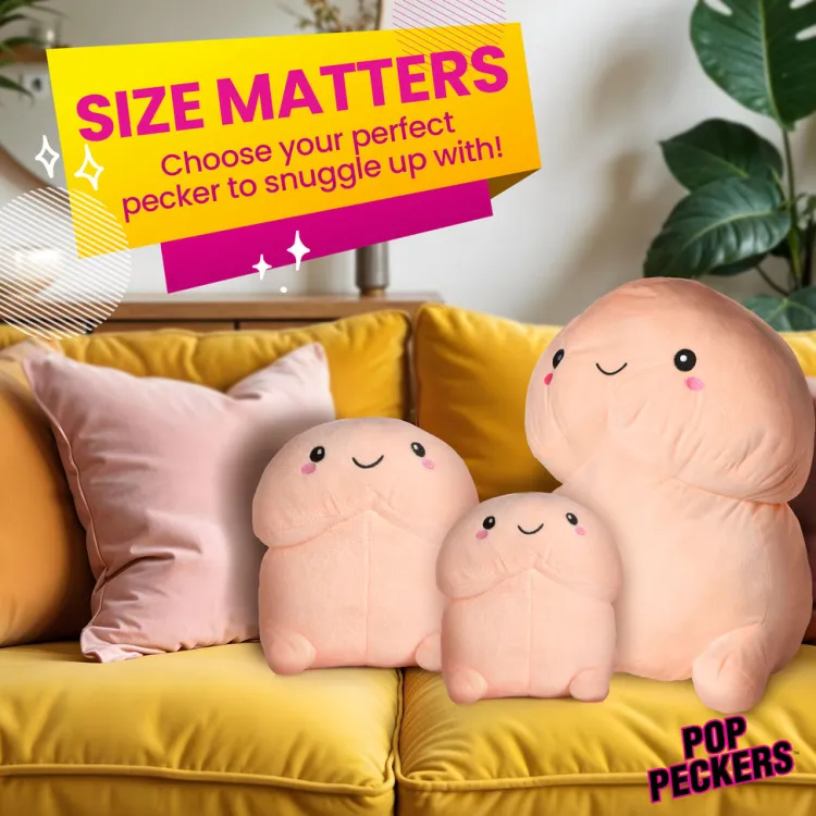Pop Peckers Games & Novelties>Chibi Happy Peckers Pillow