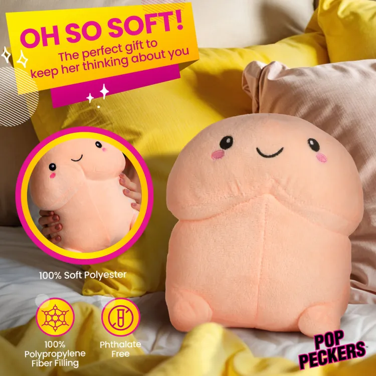 Pop Peckers Games & Novelties>Chibi Happy Peckers Pillow