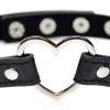 Master Series Vibrating Panties & Lingerie | Masks & Dress-Up Accessories>Chrome Heart Black Choker