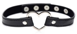 Master Series Vibrating Panties & Lingerie | Masks & Dress-Up Accessories>Chrome Heart Black Choker