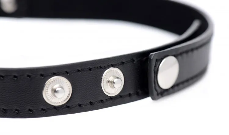 Master Series Vibrating Panties & Lingerie | Masks & Dress-Up Accessories>Chrome Heart Black Choker