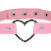Master Series Vibrating Panties & Lingerie | Masks & Dress-Up Accessories>Chrome Heart Pink Choker
