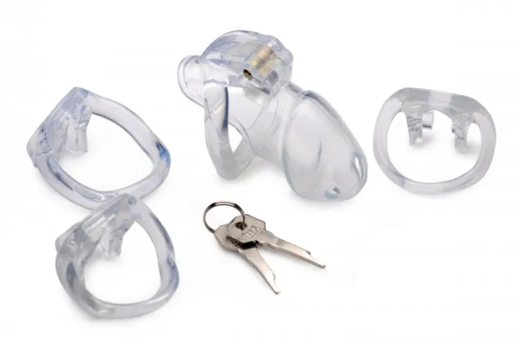 Master Series Chastity Devices | Penis Rings>Clear Captor Chastity Cage