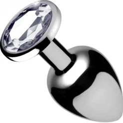 Booty Sparks Jewel Butt Plugs | Anal Starter Toys>Clear Gem Anal Plug