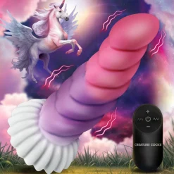 Creature Cocks Silicone Dildos | Vibrating Dildos>Cloud Rider Unicorn Silicone Dildo
