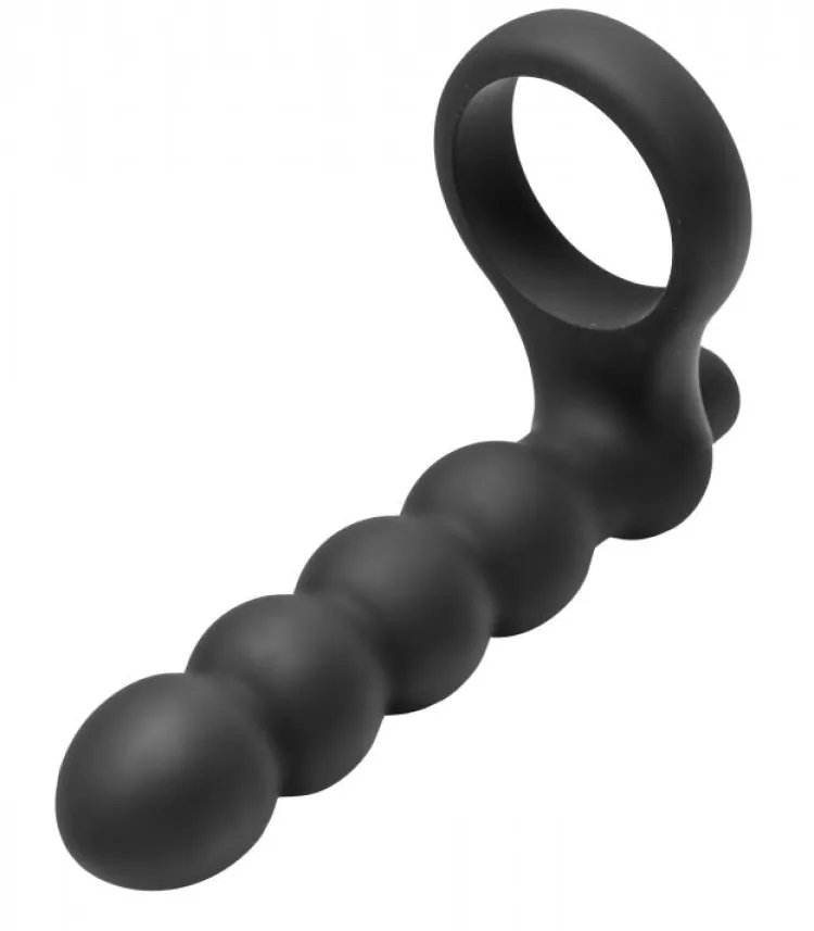 Frisky Penis Rings | Cock Ring Vibrators>Cock Ring with Double Penetration Vibe