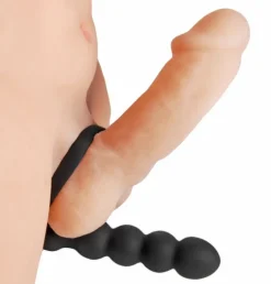 Frisky Penis Rings | Cock Ring Vibrators>Cock Ring with Double Penetration Vibe