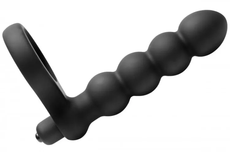 Frisky Penis Rings | Cock Ring Vibrators>Cock Ring with Double Penetration Vibe