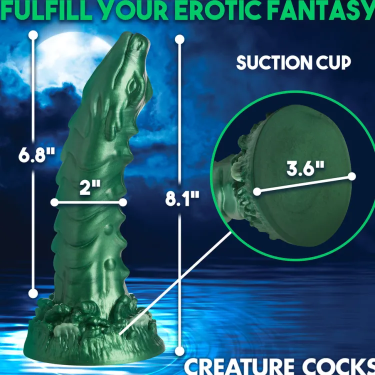 Creature Cocks Silicone Dildos | Large Dildos>Cockness Monster Lake Creature Silicone Dildo