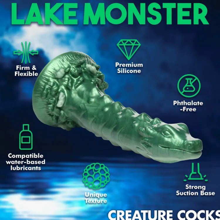 Creature Cocks Silicone Dildos | Large Dildos>Cockness Monster Lake Creature Silicone Dildo