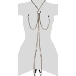 Master Series Nipple Clamps & Stimulators>Collar Nipple and Labia Clamp Set