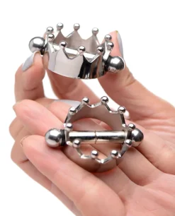 Master Series Nipple Clamps & Stimulators>Crowned Magnetic Nipple Clamps
