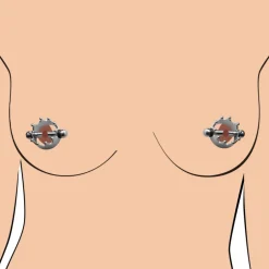 Master Series Nipple Clamps & Stimulators>Crowned Magnetic Nipple Clamps