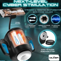 The Milker Automatic & Hands-Free Masturbators | Vibrating Strokers>Cyber Milker Stroking & Vibrating Masturbator
