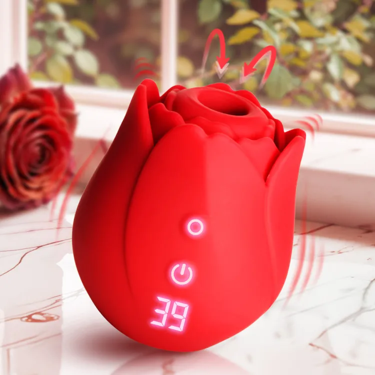 Bloomgasm Waterproof Vibrators | Clitoral Vibrators>Cyber Rose Sucking & Vibrating Digital Clitoral Stimulator