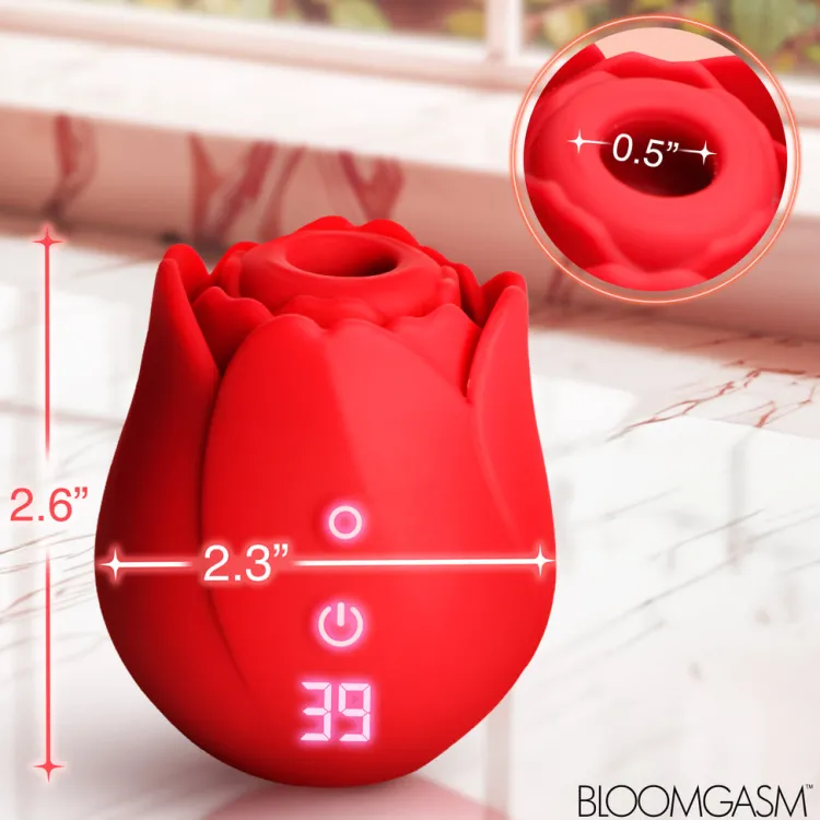 Bloomgasm Waterproof Vibrators | Clitoral Vibrators>Cyber Rose Sucking & Vibrating Digital Clitoral Stimulator