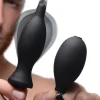 Master Series Unique Anal Toys | Butt Plugs>Dark Inflator Silicone Inflatable Anal Plug