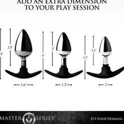 Master Series Butt Plugs | Aluminum & Steel Dildos & Insertables><noscript><img width=