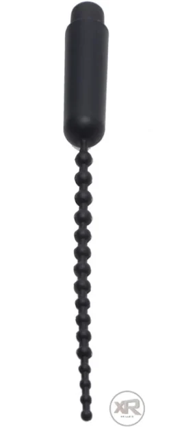 Master Series Medical Equipment | Cock & Ball Devices>Dark Rod Vibrating Beaded Silicone Sound