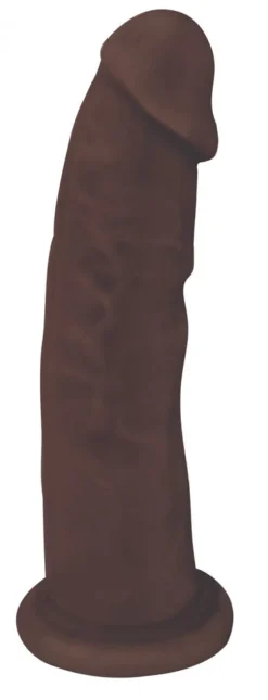 Curve Toys Ultra Realistic Sex Toys | Silicone Dildos>Dark Silicone Dildo without Balls