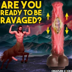 Creature Cocks Vibrating Dildos | Insertable & Realistic Dildo Vibrators>Deluxe Centaur Thrusting & Vibrating Silicone Dildo