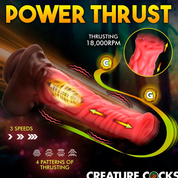 Creature Cocks Vibrating Dildos | Insertable & Realistic Dildo Vibrators>Deluxe Centaur Thrusting & Vibrating Silicone Dildo