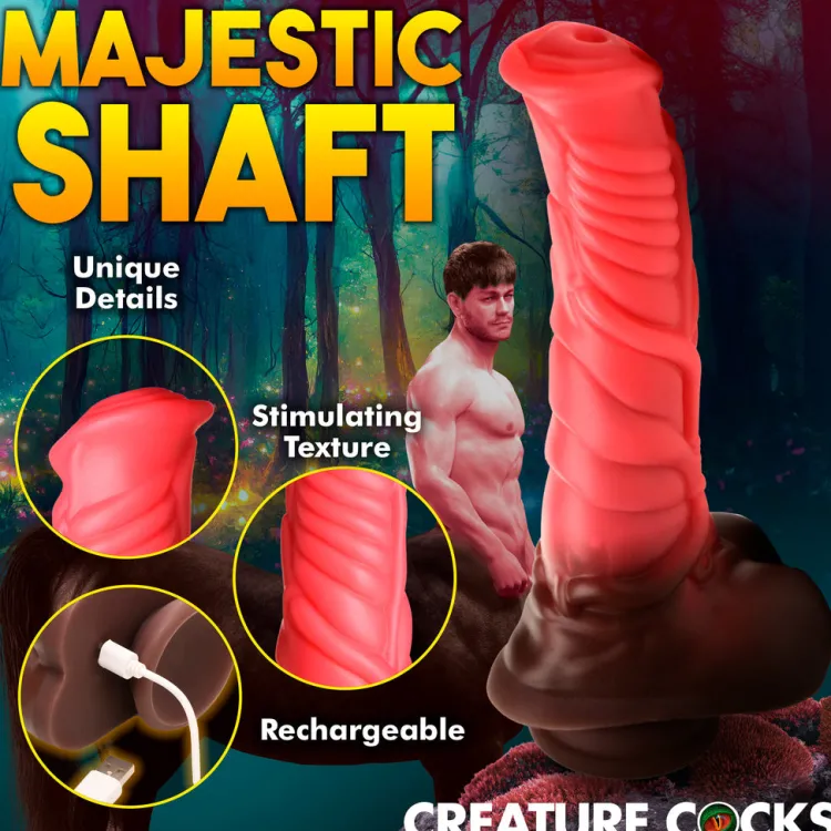 Creature Cocks Vibrating Dildos | Insertable & Realistic Dildo Vibrators>Deluxe Centaur Thrusting & Vibrating Silicone Dildo