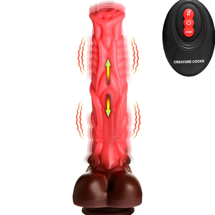 Creature Cocks Vibrating Dildos | Insertable & Realistic Dildo Vibrators>Deluxe Centaur Thrusting & Vibrating Silicone Dildo