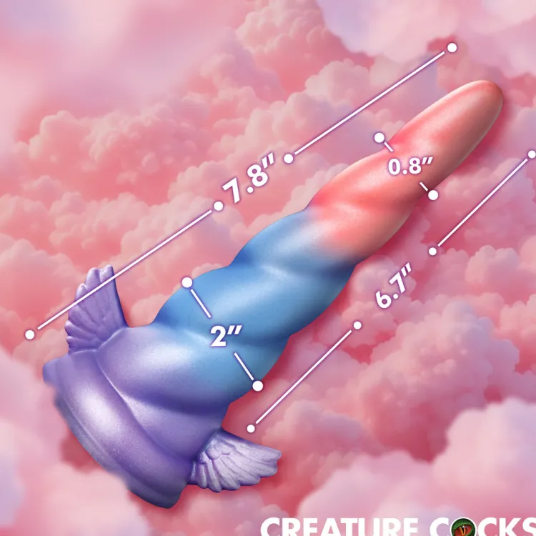 Creature Cocks Vibrating Dildos | Non-Representational Dildos>Deluxe Dream Rider Vibrating Unicorn Silicone Dildo
