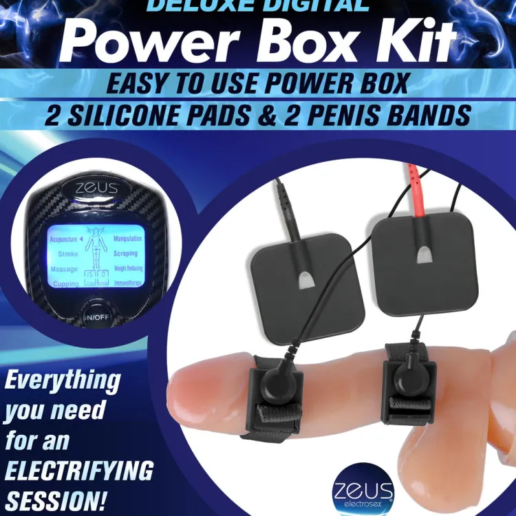 Zeus Electrosex Sex Toy Kits & Collections | Electro Sex>Deluxe Power E-Stim Box Kit