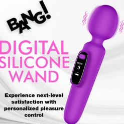 Bang Silicone Vibrators | Waterproof Vibrators>Digital Silicone Wand with Display