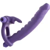 Frisky Penis Rings | Cock Ring Vibrators>Double Delight Dual Penetration Rabbit Cock Ring