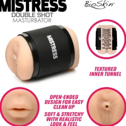 Mistress Mouth Masturbators | Pocket Pussy & Porn Star Masturbators>Double Shot Mouth and Ass Stroker