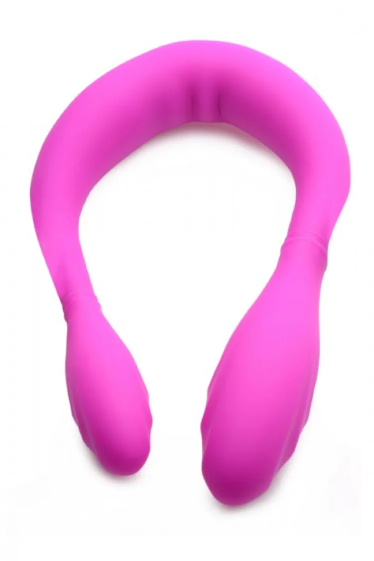 Inmi Vibrating Dildos | Non-Representational Dildos>Double Thump 7x Rechargeable Silicone Double Dildo