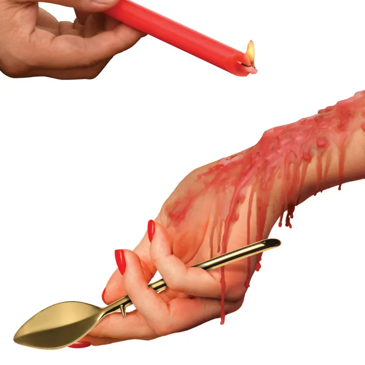 Master Series Sensation Play, Tools & Accessories>Drip Sensation Scraper and Waxplay Candle Set
