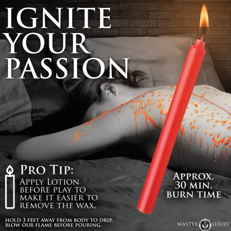 Master Series Sensation Play, Tools & Accessories>Drip Sensation Scraper and Waxplay Candle Set