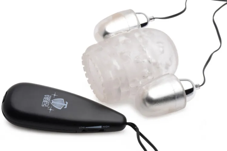 Trinity Vibes Unique Vibrators | Vibrating Strokers>Dual Vibrating Penis Head Teaser