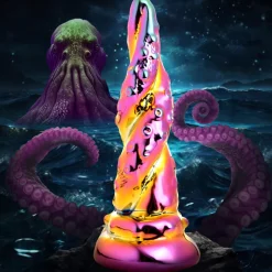 Creature Cocks Ultra Realistic Sex Toys | Silicone Dildos>Enchantress Rainbow Glass Dildo