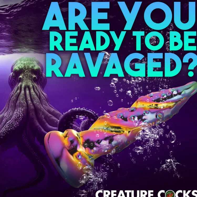 Creature Cocks Ultra Realistic Sex Toys | Silicone Dildos>Enchantress Rainbow Glass Dildo