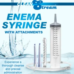 Clean Stream Anal Douches & Enemas>Enema 150 mL Syringe with Attachments