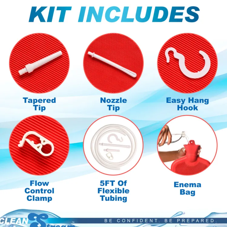 Clean Stream Anal Douches & Enemas | Anal Starter Toys>Enema and Douche Deluxe Kit