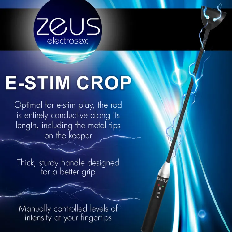 Zeus Electrosex Impact: Whips, Crops & Spankers>E-Stim Crop
